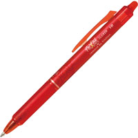 pilot frixion clicker retractable erasable gel ink pen 1.0mm red