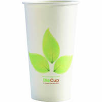 biopak biocup single wall cup leaf 510ml pack 50
