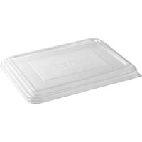 biopak rpet takeaway lid 2 and 3 compartment clear pack 125