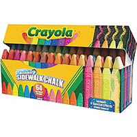crayola washable sidewalk chalks assorted pack of 64
