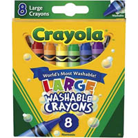 crayola washable crayons large assorted pack 8