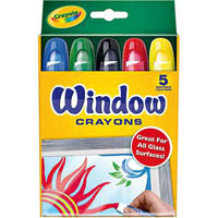 crayola window crayons assorted pack 5