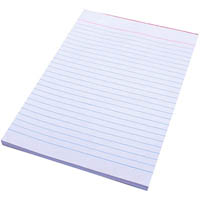 quill ruled bank pad 60gsm 100 leaf a4 white