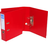 bantex pp extra capacity lever arch file 80mm a4 red