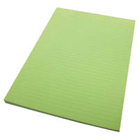quill ruled bond pad 70gsm 70 leaf a4 green
