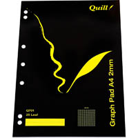 quill q701 graph pad 2mm 25 leaf a4