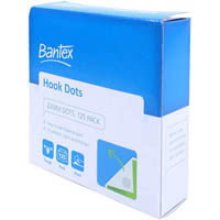 bantex hook dots 22mm x 3.6m white pack 125