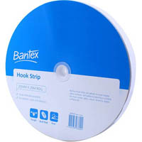 bantex hook strip 25mm x 25m white