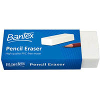 bantex pencil eraser large white