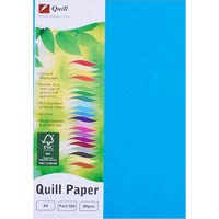 quill xl multioffice coloured a4 copy paper 80gsm marine blue pack 500 sheets