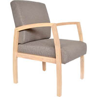 bella guest chair medium back timber frame gravel fabric
