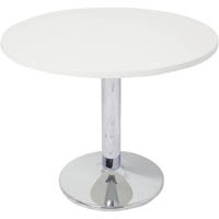 rapidline round table disc base 1200mm natural white/chrome