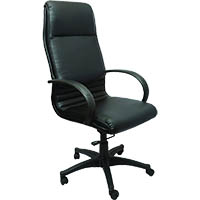 rapidline cl710 executive chair high back arms pu black