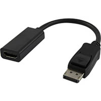 comsol displayport adapter male to hdmi female 200mm black