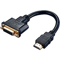 comsol display adapter hdmi male to dvi-d single link female 200mm black