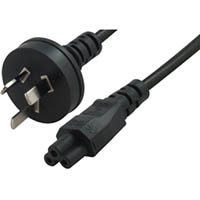 comsol power cable clover leaf 3pin aus male to c5 female 2m black