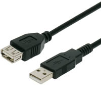 comsol usb extension cable 2.0 a male to a female 1m