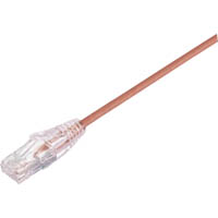 comsol ultra thin snagless patch cable cat6a 10gbe utp 300mm orange