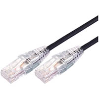 comsol ultra thin snagless patch cable cat6a 10gbe utp 5m black