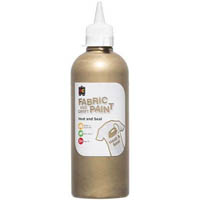 educational colours fabric and craft paint 500ml gold