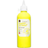 educational colours fluorescent craft paint 500ml yellow
