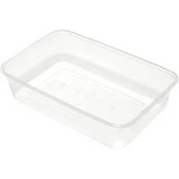 capri microwavable containers rectangle 650ml pack 50
