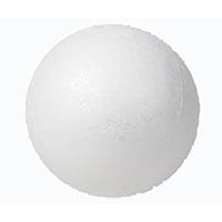 zart polystyrene balls 60mm white pack 10