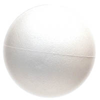 zart polystyrene balls 75mm white pack 10