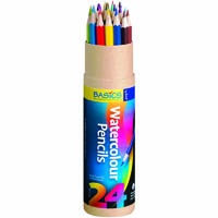 zart basics watercolour pencils assorted pack 24