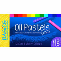 zart basics oil pastels cool/warm assorted pack 48