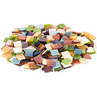 zart deco mosaic tiles earth colours 150g