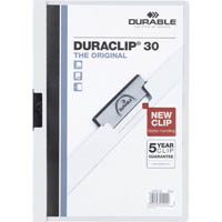 durable duraclip document file portrait 30 sheet capacity a4 white