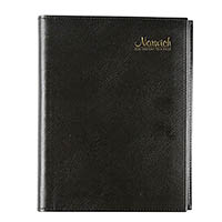 cumberland norwich 41s spiral diary pvc day to page a4 black