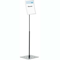 durable duraview floor stand a4 silver