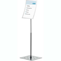 durable duraview floor stand a3 silver