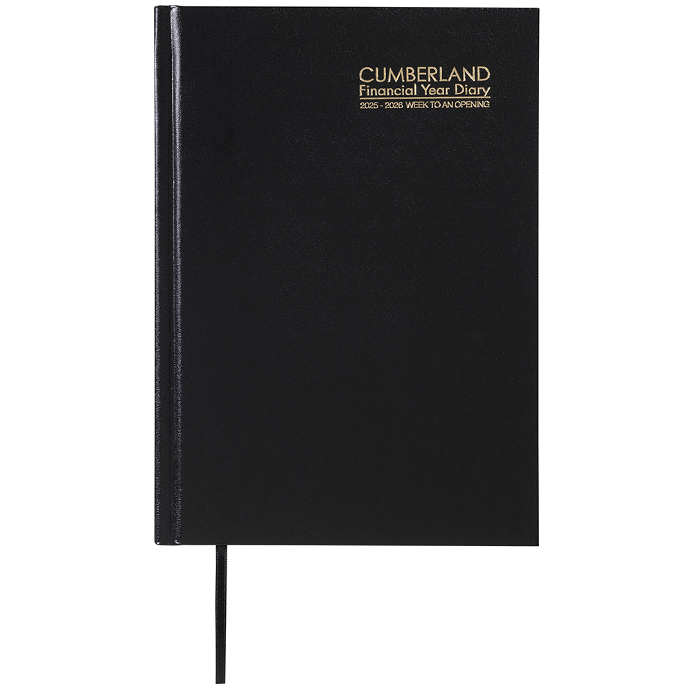 CUMBERLAND FINANCIAL YEAR DIARY WEEK TO VIEW A5 BLACK |  | 7055603