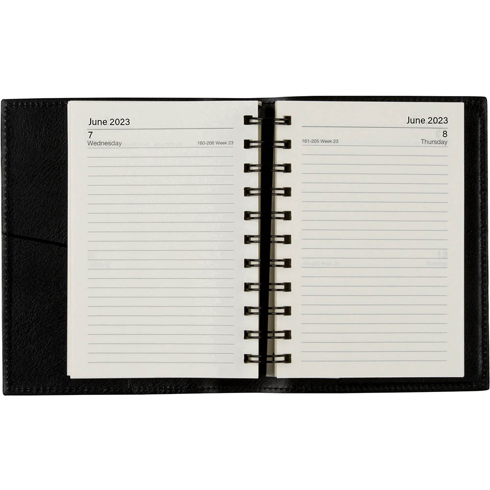 CUMBERLAND NORWICH 61S SPIRAL DIARY PVC DAY TO PAGE A6 BLACK |  | 7011202