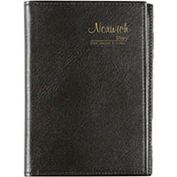 cumberland norwich 61s spiral diary pvc day to page a6 black