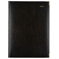 cumberland 91cfbk corporate appointment diary day to page quarto black