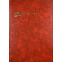 collins 3880 series account book journal paged 84 leaf a4 red