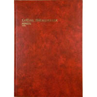 collins 3880 series account book minute paged 84 leaf a4 red