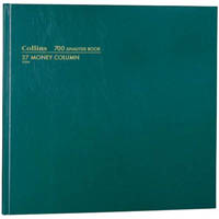 collins 700 series analysis book 27 money column 96 leaf a3.5 green