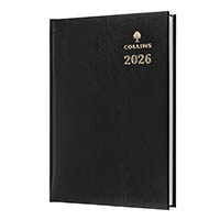 collins sterling 184.p99 diary day to page a5 black