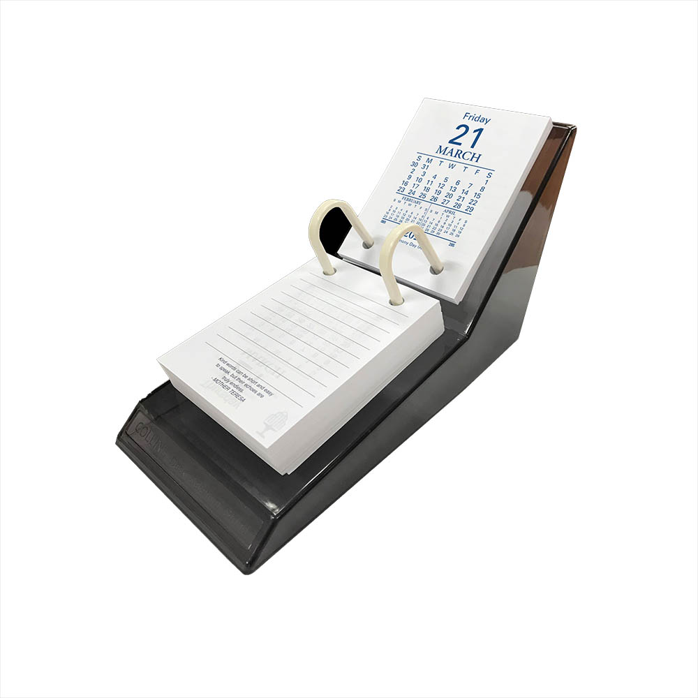 COLLINS DESK CALENDAR 18664/DCRT REFILL TOP PUNCH COMPLETE WITH ACRYLIC STAND |  | 7009019