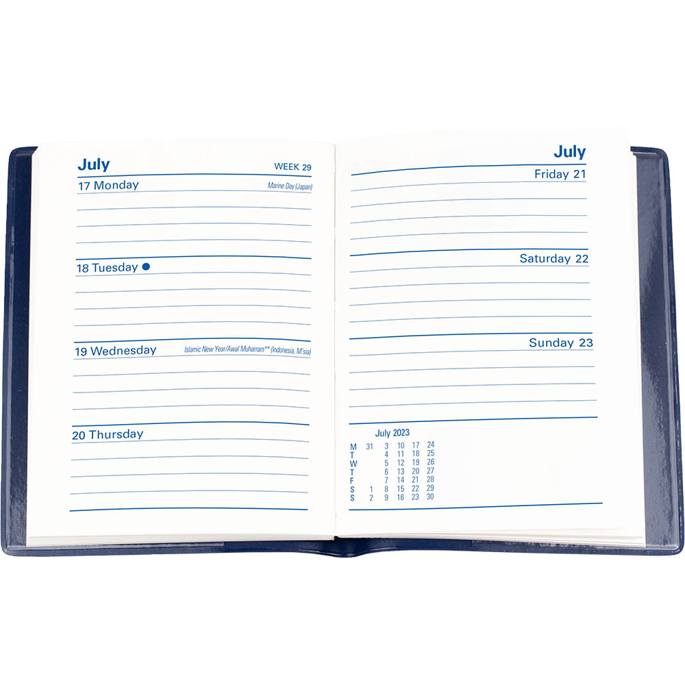 COLLINS BELMONT POCKET 337.V50 DIARY WEEK TO VIEW A7 PINK |  | 7057385i