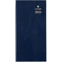 collins sterling slimline 373p.p59 diary week to view b6/7 portrait blue