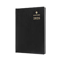 collins sterling 384.p99 diary week to view a5 black