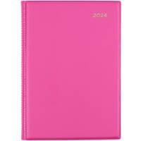 collins belmont colours 387.v50 diary week to view a5 pink