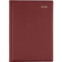 collins belmont desk 387.v78 diary week to view a5 burgundy