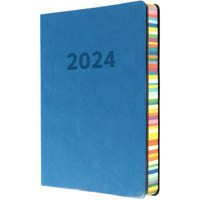 collins rainbow edge ed151.u57 diary day to page a5 blue